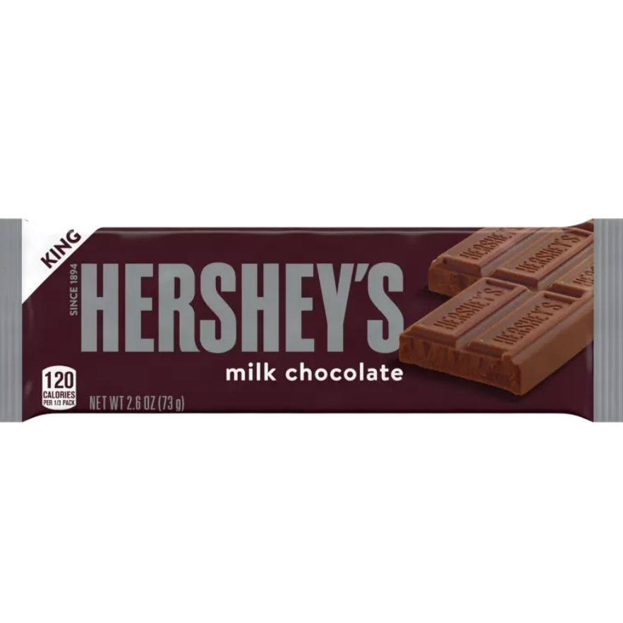 Hersheys Milk Chocolate King Size 73g