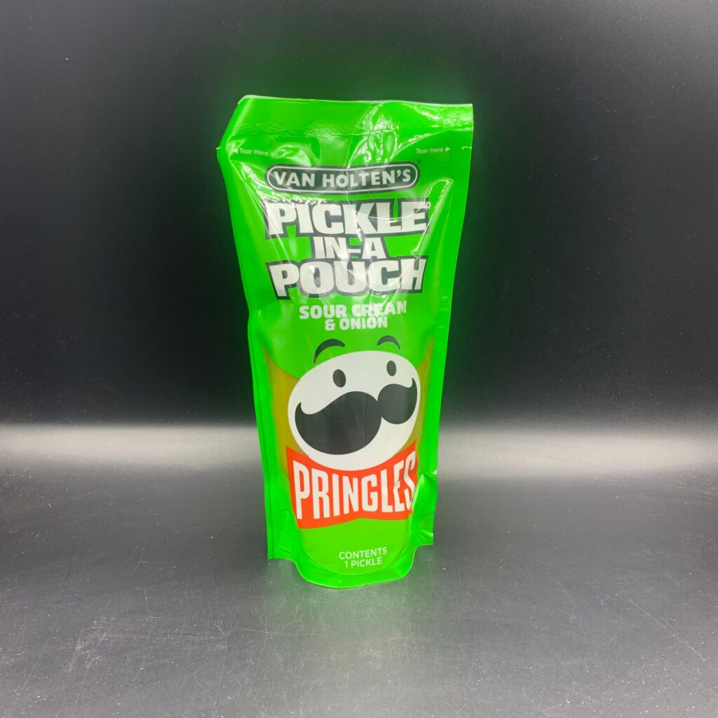 Van Holten’s Pickle In A Pouch – PRINGLES, Sour Cream & Onion Flavour – 1 Giant Pickle! (USA) LIMITED STOCK