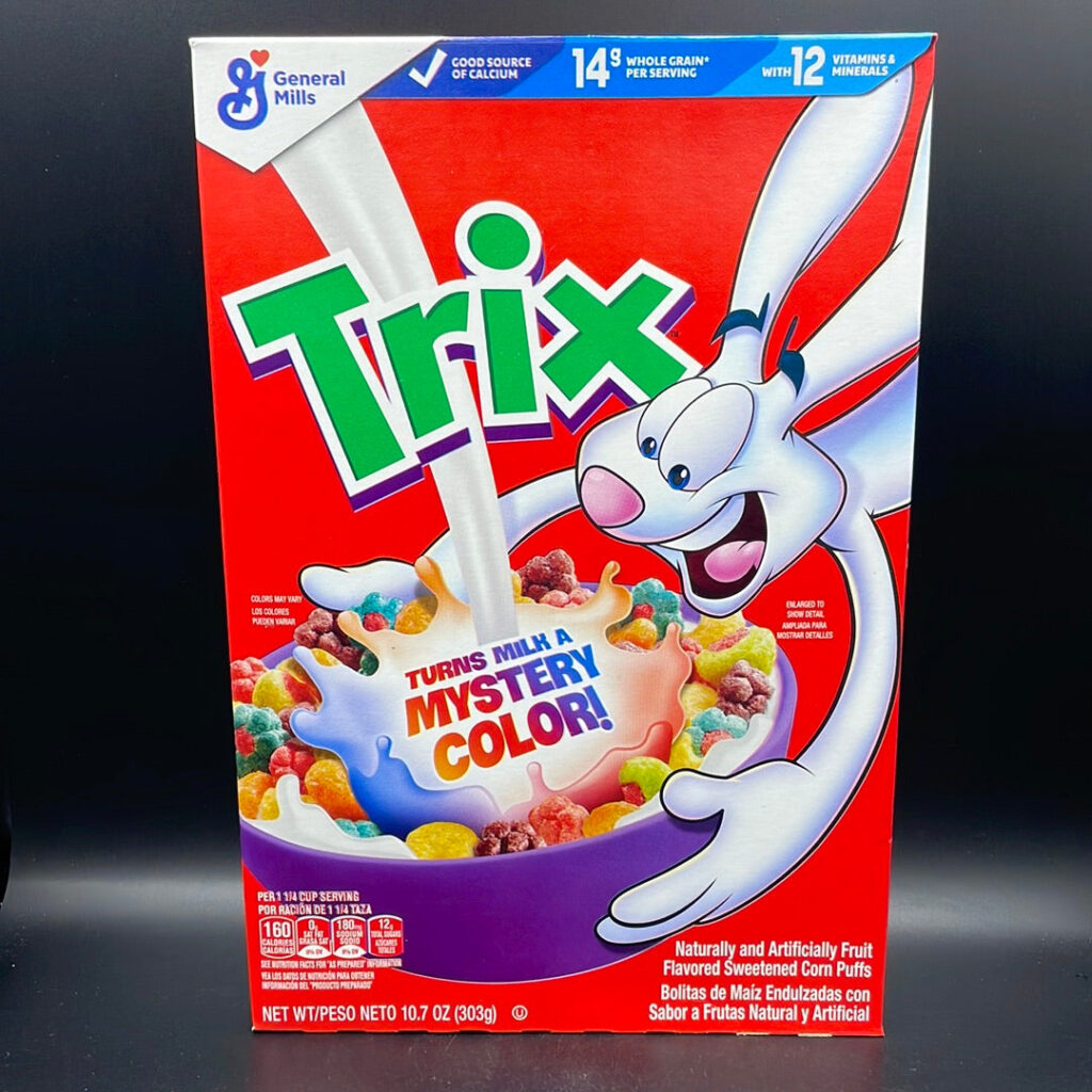 General Mills – Trix Cereal, Turns Milk A Mystery Colour! 303g (USA) CHECK DATE