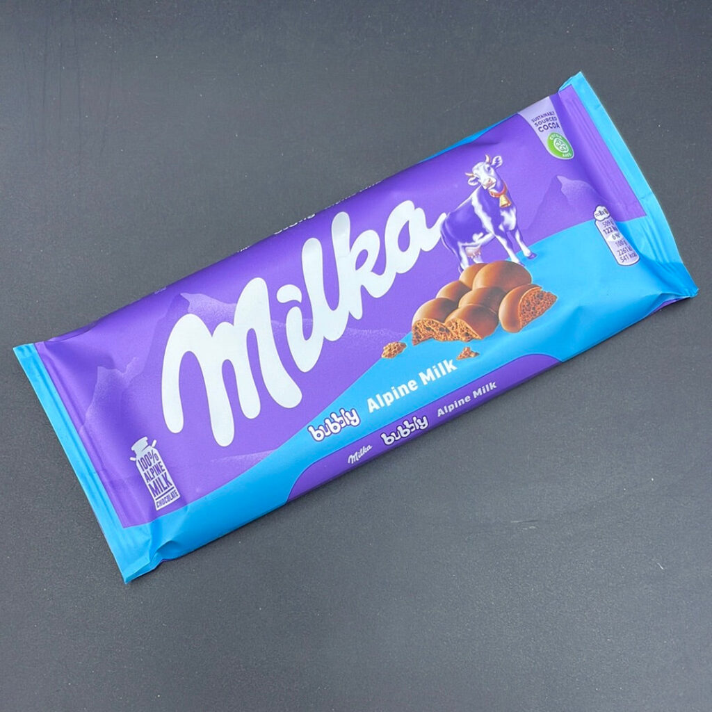 Milka – Bubbly, Alpine Milk, 90g (EURO)