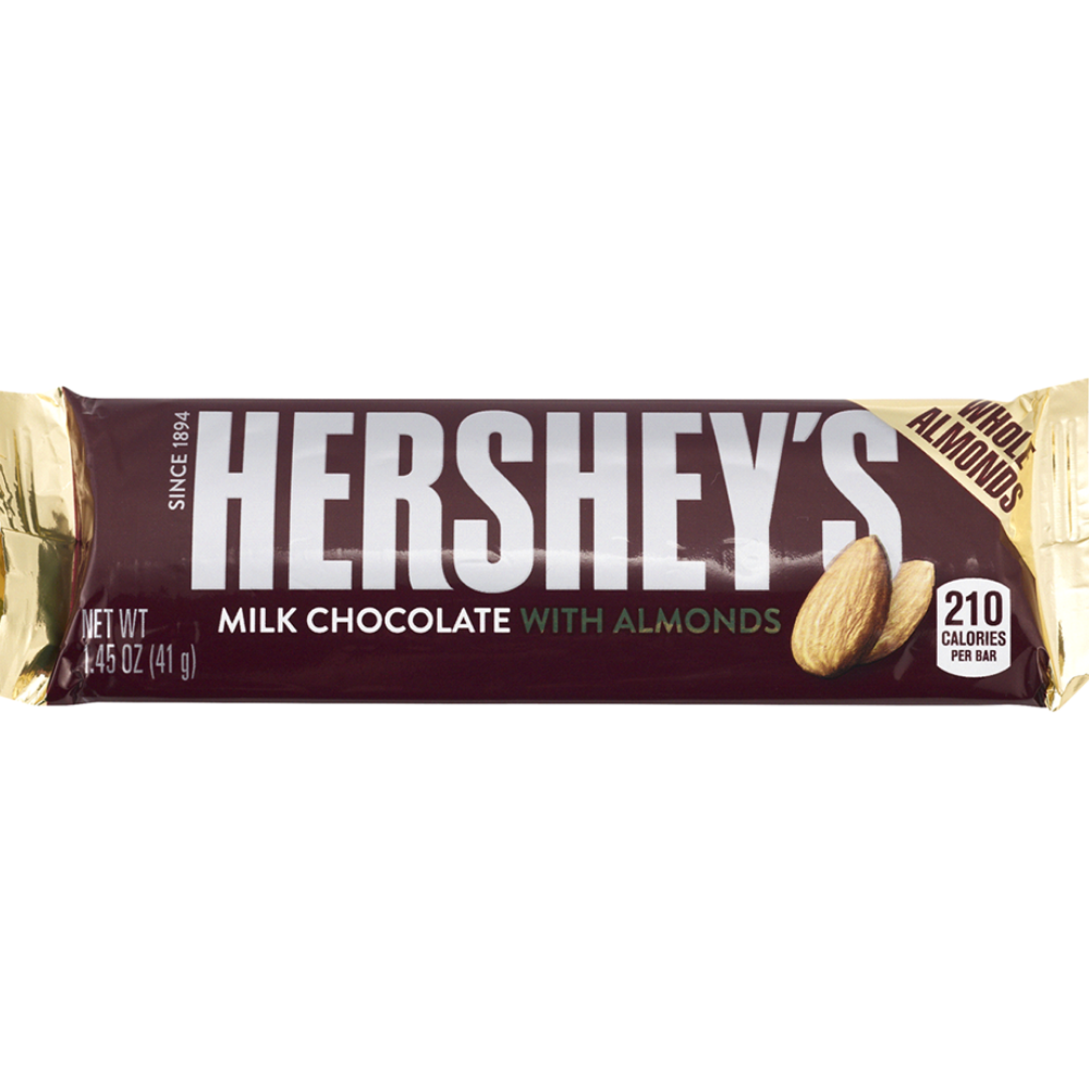 Hersheys Milk Choc Almond 41g