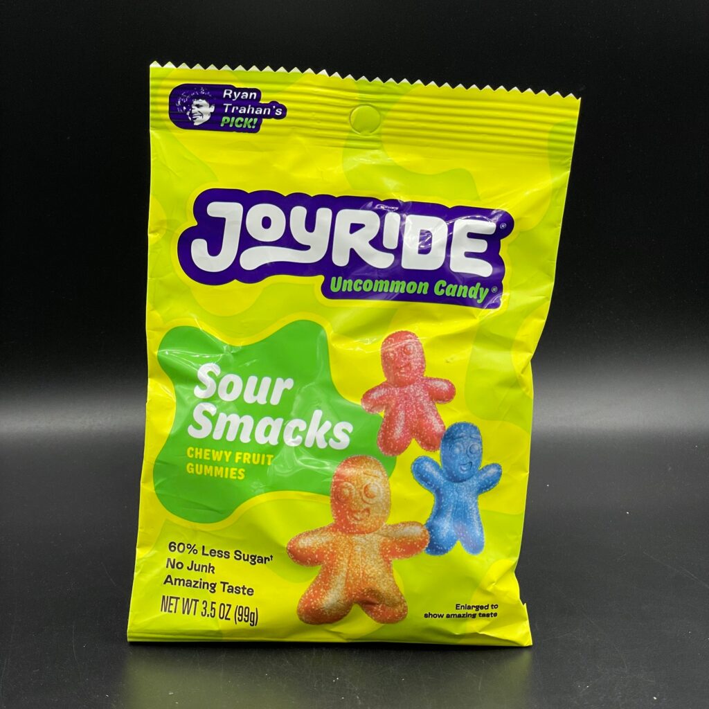 JoyRide – Uncommon Candy! Sour Smacks, Chewy Fruit Gummies. 60% Less Sugar, No Junk, Amazing Taste. 99g (USA) Ryan Trahan’s Viral Candy!