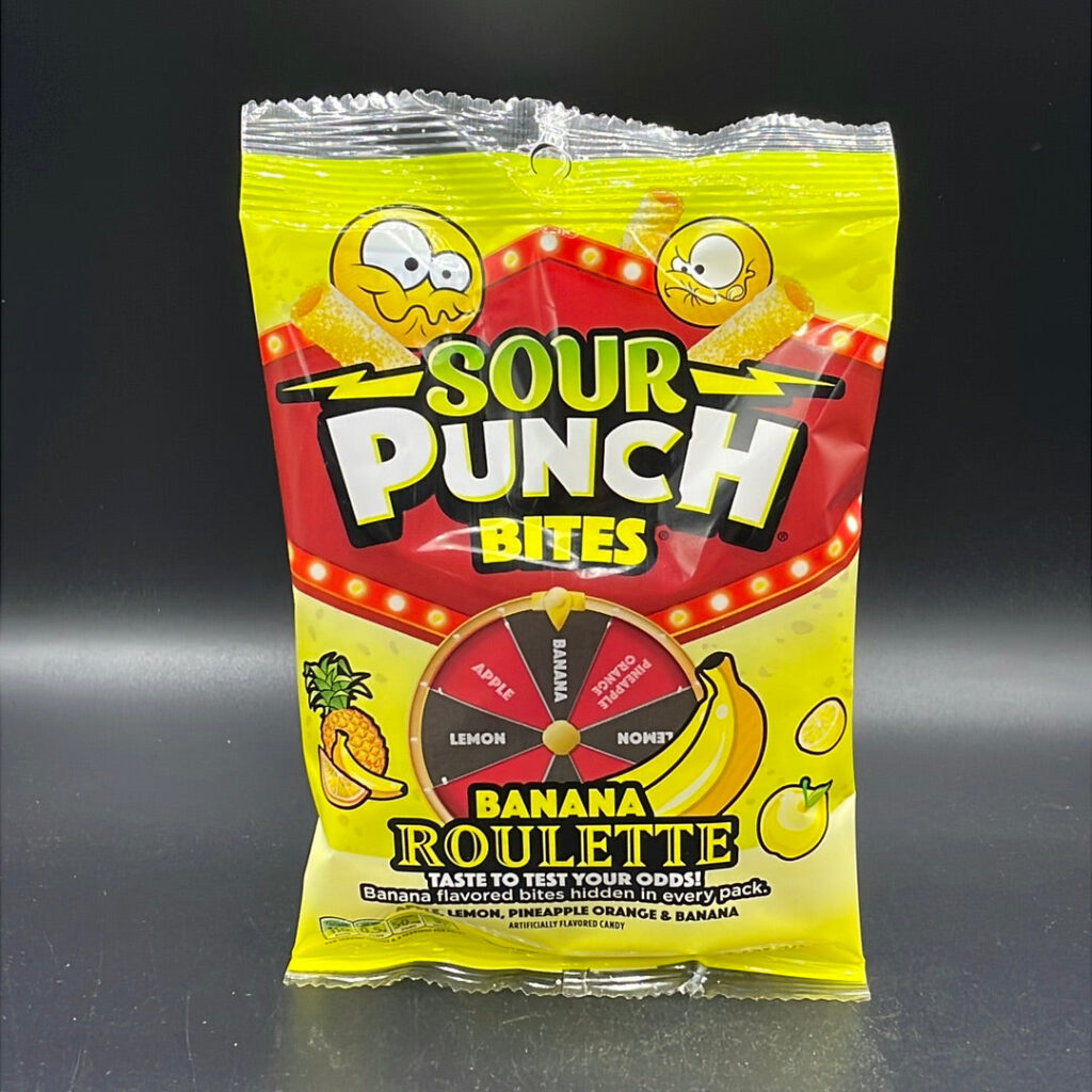 Sour Punch Bites – Banana Roulette, Taste To Test Your Odds! 142g (USA)