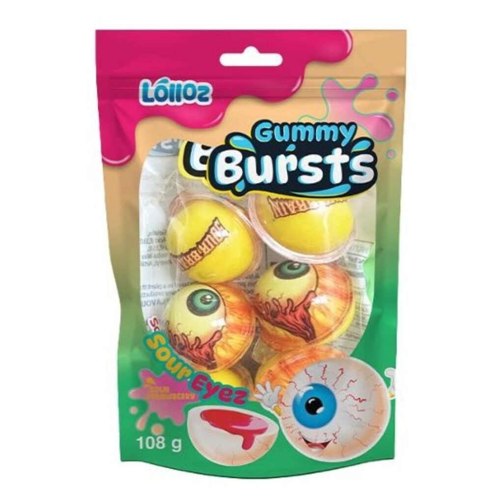 Lolloz Gummy Bursts Sour Eyez 108g