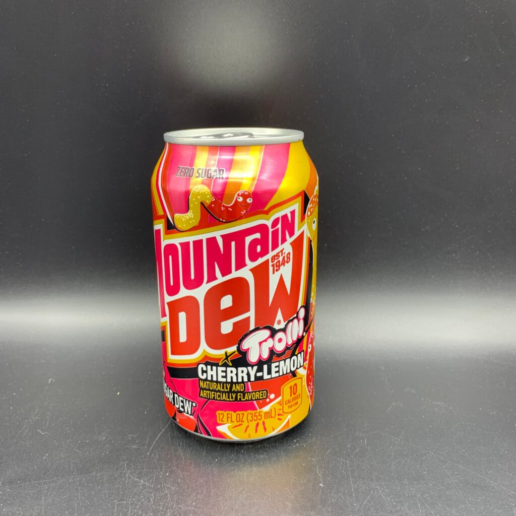 MTN DEW (Mountain Dew) – ZERO SUGAR – Cherry Lemon Flavour, 355ml (USA)
