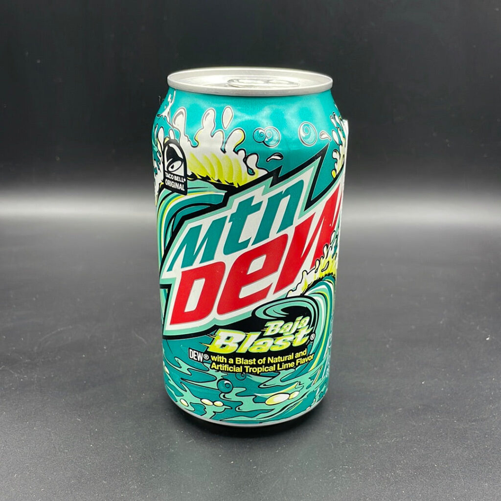 SPECIAL MTN DEW (Mountain Dew) Baja Blast – Taco Bell Original! 355ml (USA)