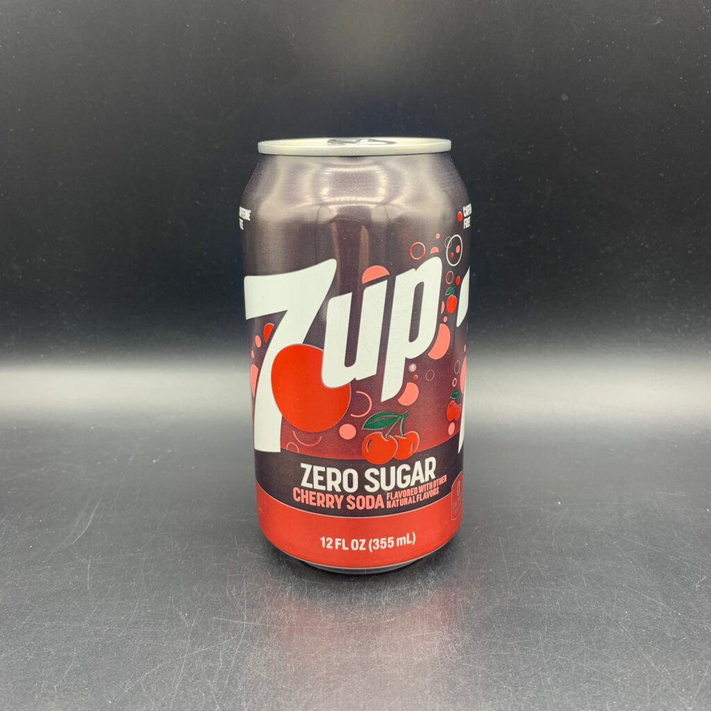 7 Up – ZERO SUGAR Cherry Flavoured Soda, 355ml (USA)