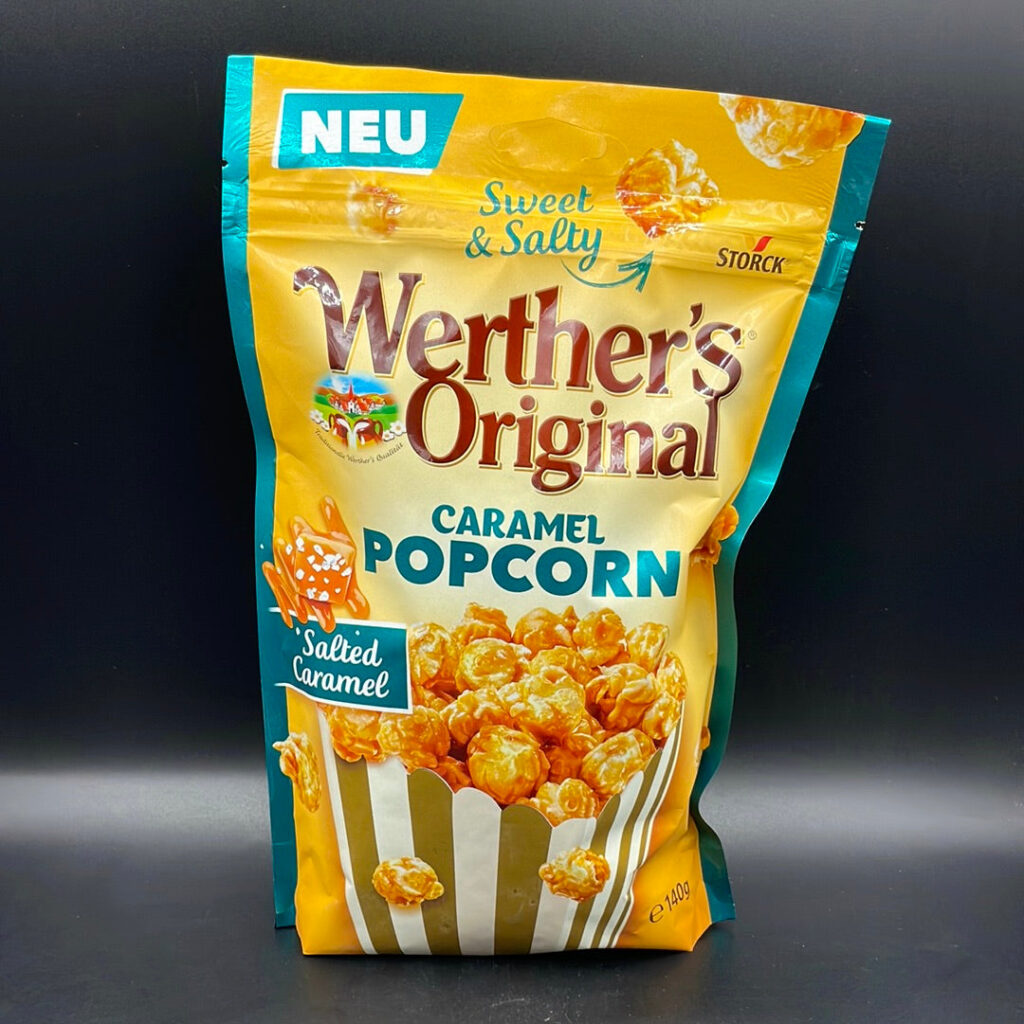 Storck Werther’s Original – Caramel Popcorn, Salted Caramel Flavour 140g (EURO)