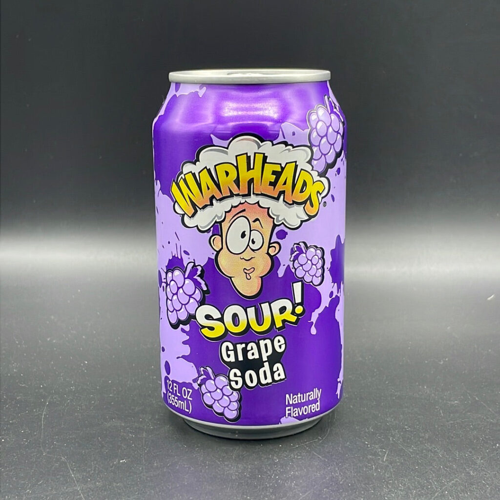 Warheads – Sour Grape Flavoured Soda, 355ml (USA).