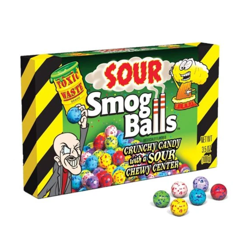 Toxic Waste Sour Smog Balls Box 99g