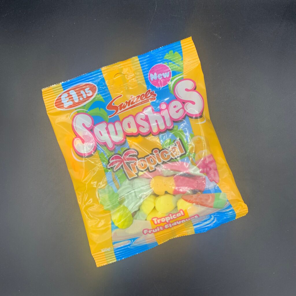 Swizzels Squashies – Tropical Fruit Flavour, 100g (UK)