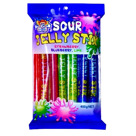 Wobbli TNT Sour Jelly Stix Bag 400g