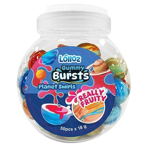 Lolloz Gummy Bursts Planet Really Fruity 18g (Sold Individually)