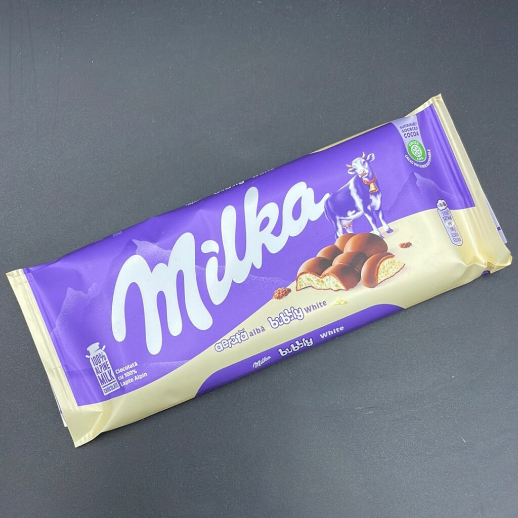 Milka – Bubbly, White Chocolate, 95g (EURO)