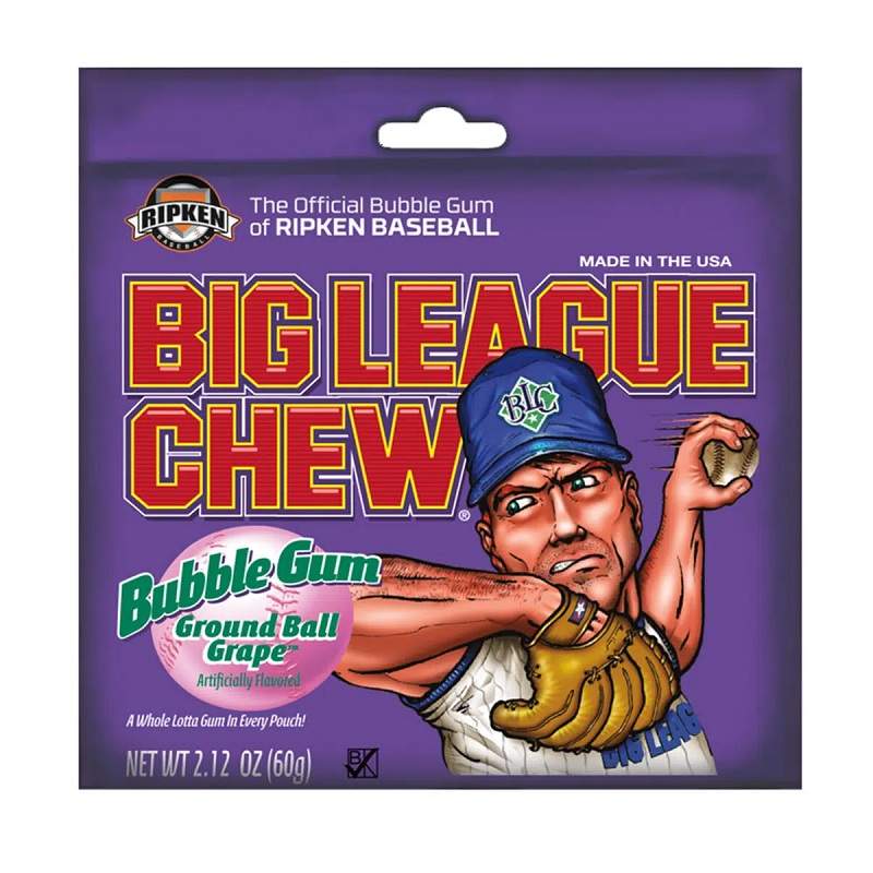 Big League Chew Ground Ball Grape 60g