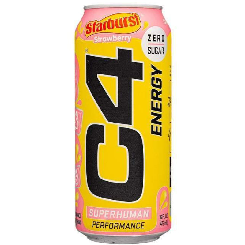 C4 Starburst Strawberry Energy Drink 473mL