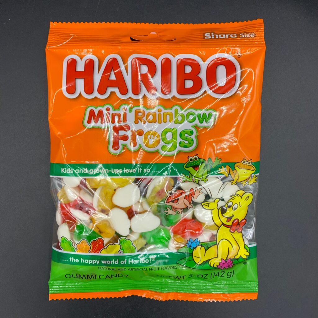 Haribo – Mini Rainbow Frogs Gummy Candy, 142g (USA)