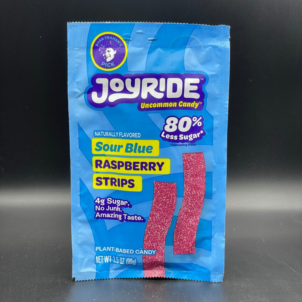 JoyRide – Uncommon Candy! Sour Blue Raspberry Strips, Naturally Flavoured. 80% Less Sugar, No Junk, Amazing Taste. 99g (USA) Ryan Trahan’s Viral Candy!