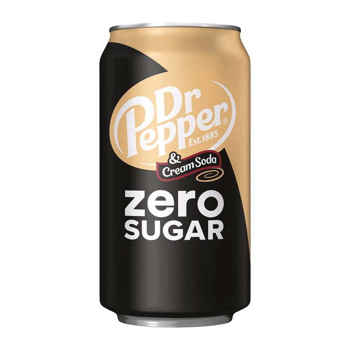 Dr. Pepper Cream Soda Zero Sugar 355mL