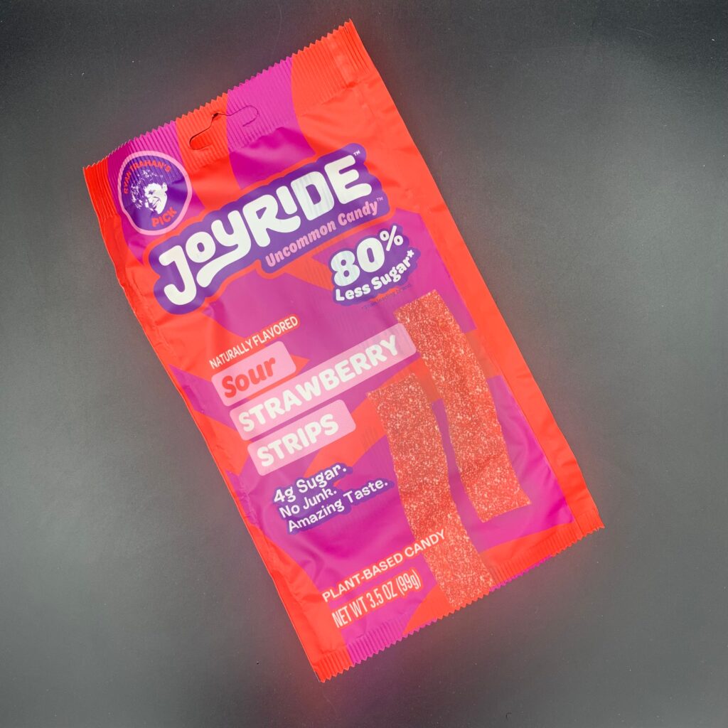 JoyRide – Uncommon Candy! Sour Strawberry Strips, Naturally Flavoured. 80% Less Sugar, No Junk, Amazing Taste. 99g (USA) Ryan Trahan’s Viral Candy!