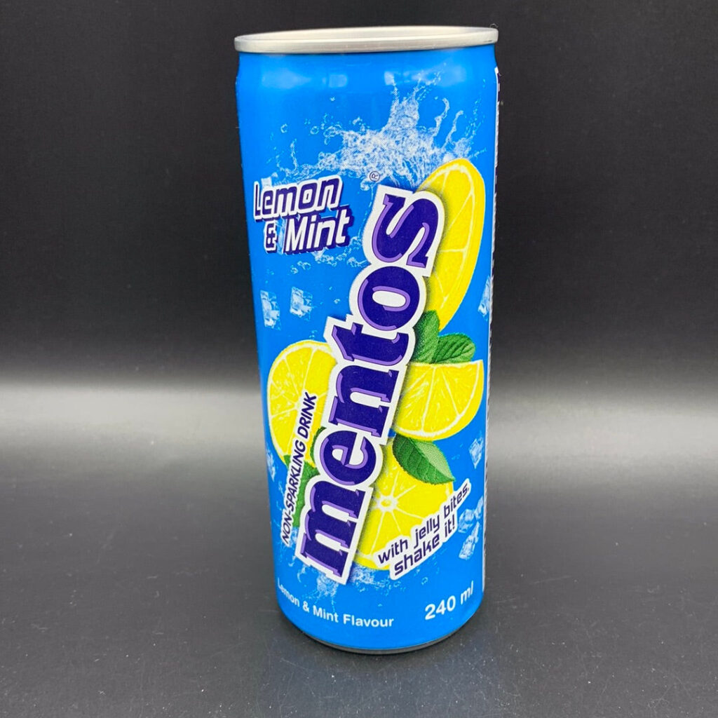 Mentos – Lemon & Mint Flavour Non-Sparkling Drink, 240ml (EURO).