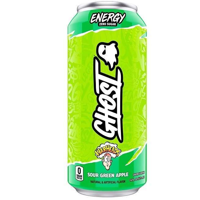 Ghost Sour Green Apple Energy Drink 473mL