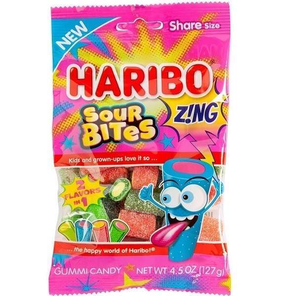 Haribo Sour Bites Z!ng 127g