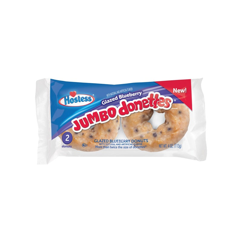 Hostess Jumbo Glazed Blueberry Donettes