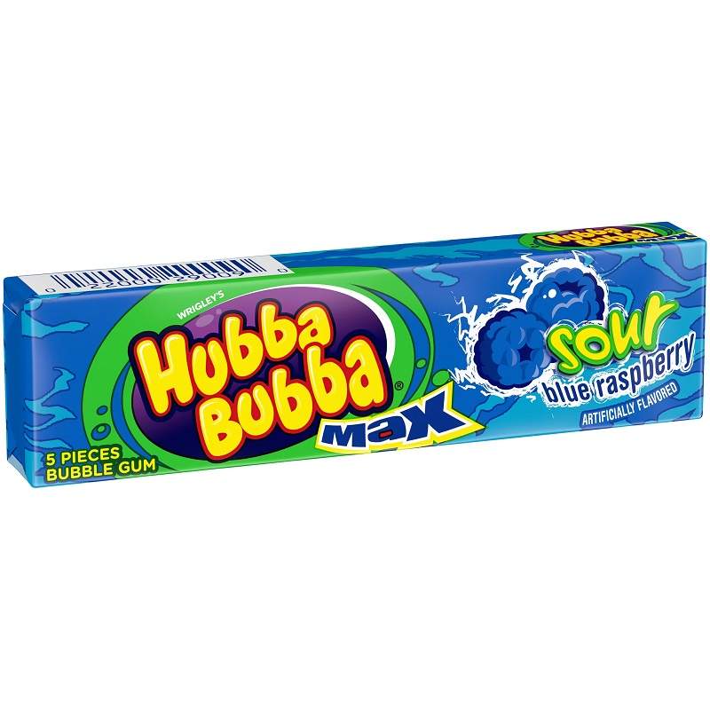 Hubba Bubba Max Sour Blue Raspberry 40g