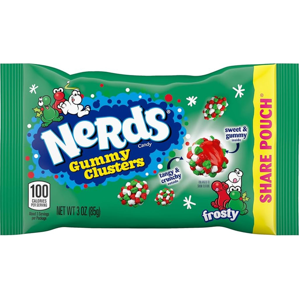 Nerds Gummy Clusters Frosty Holiday Pouch 85g