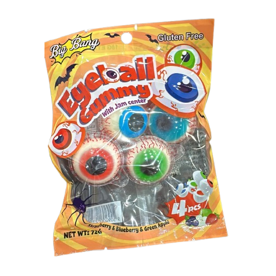 Jam Filled Gummy Eyeballs 4pc