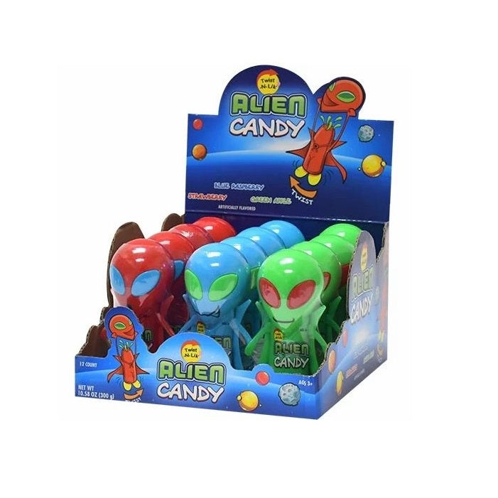 Kokos Alien Twist N Lik Candy 25g (Sold Individually)