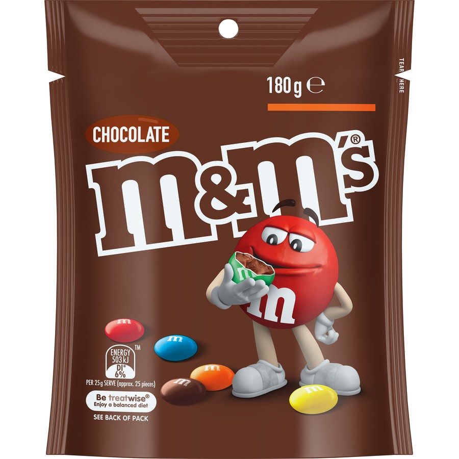 M&Ms Chocolate Bag 180g