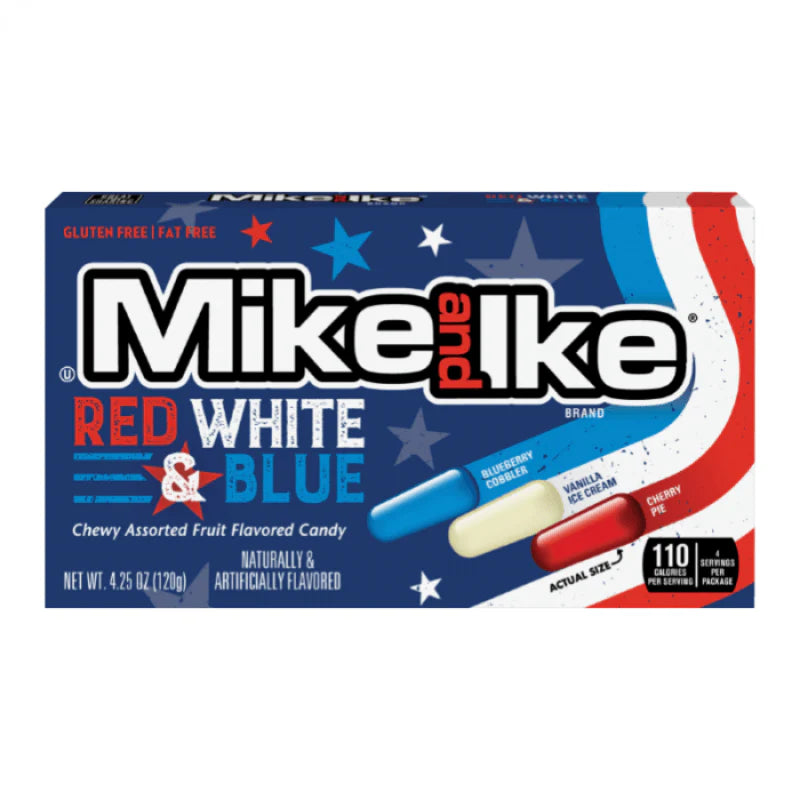 Mike and Ike Red White & Blue Theatre Box 120g
