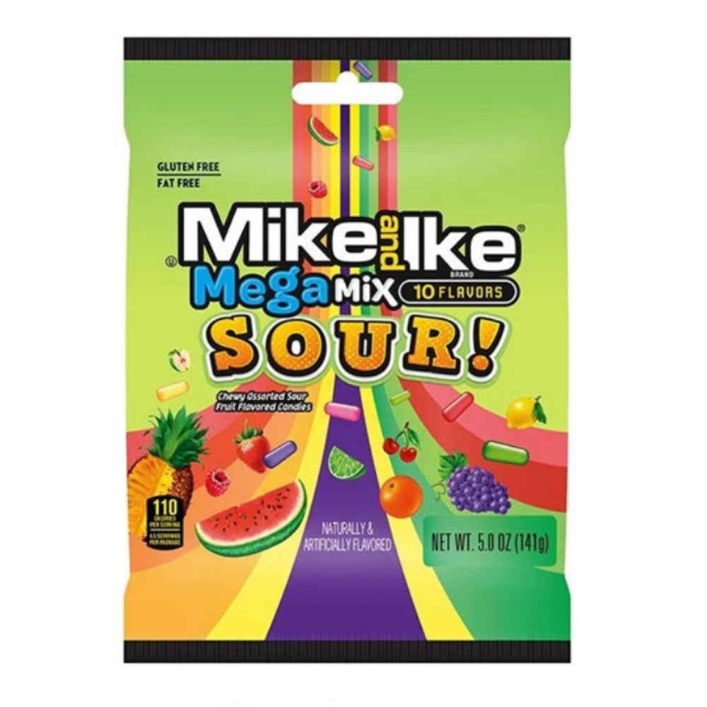 Mike and Ike Mega Mix Sour Bag 141g