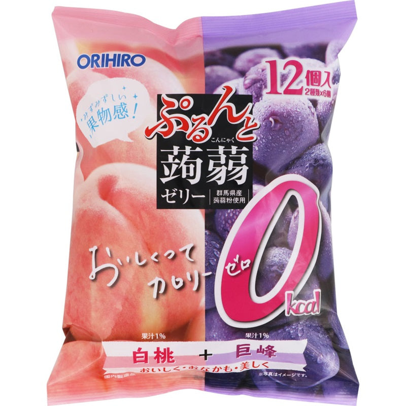 Orihiro Purunto Jelly Peach Grape 240g