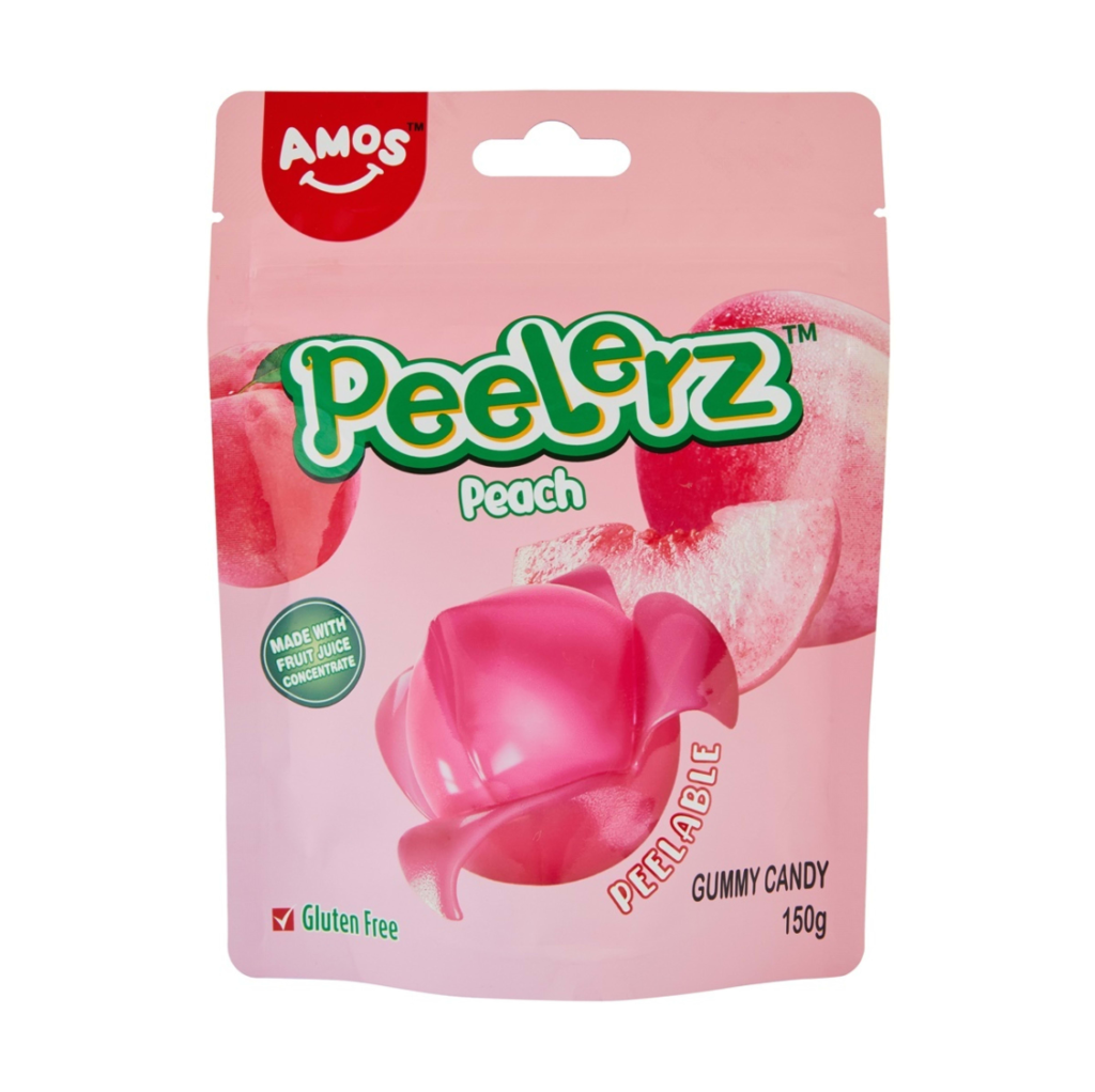 Amos Peelerz Gummy Peach 150g