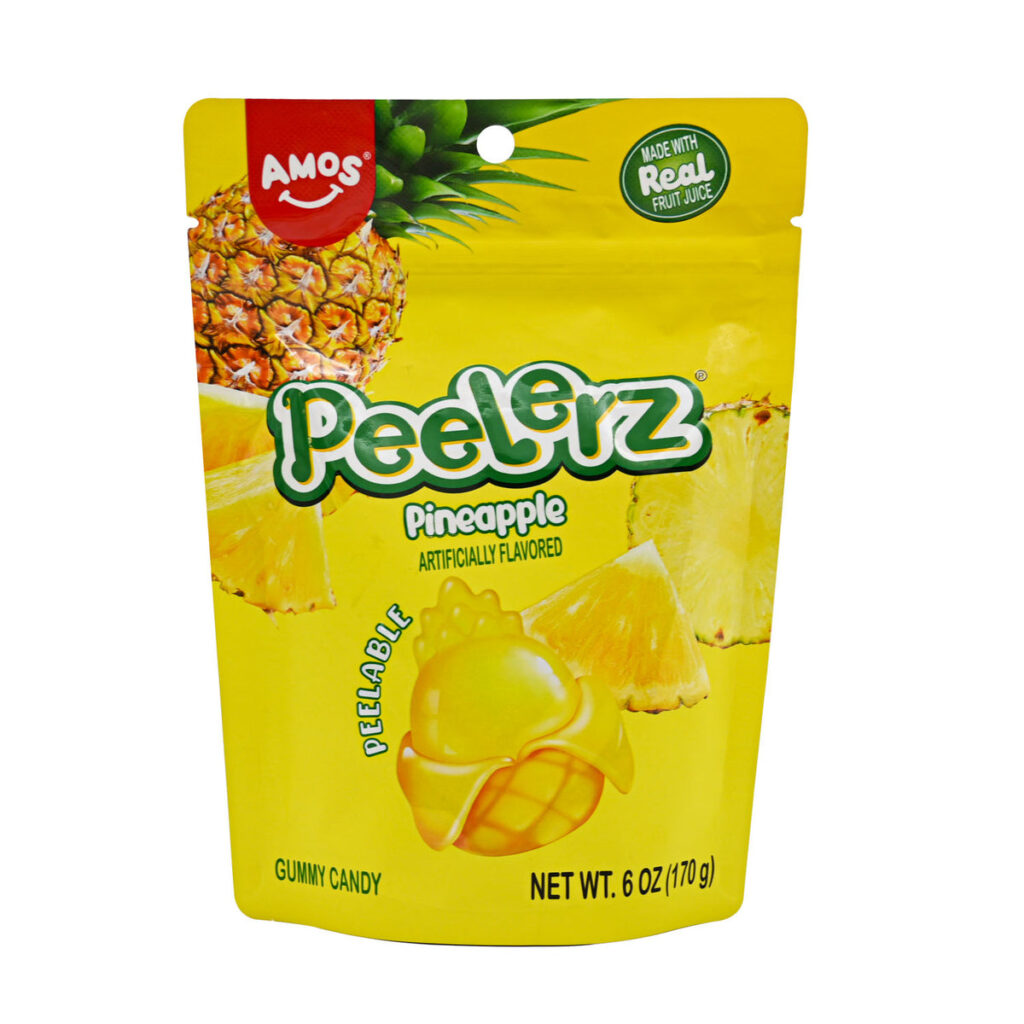 Amos Peelerz Gummy Pineapple 150g