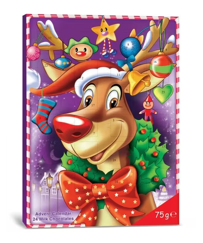 Reindeer Chocolate Advent Calendar 75g