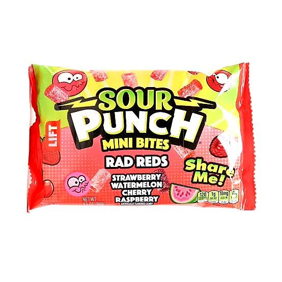 Sour Punch Mini Bites Rad Reds 99g