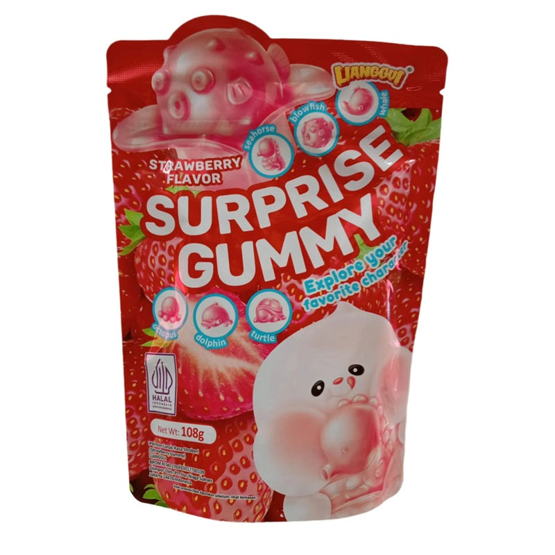 Surprise Peelable Gummy Strawberry 108g
