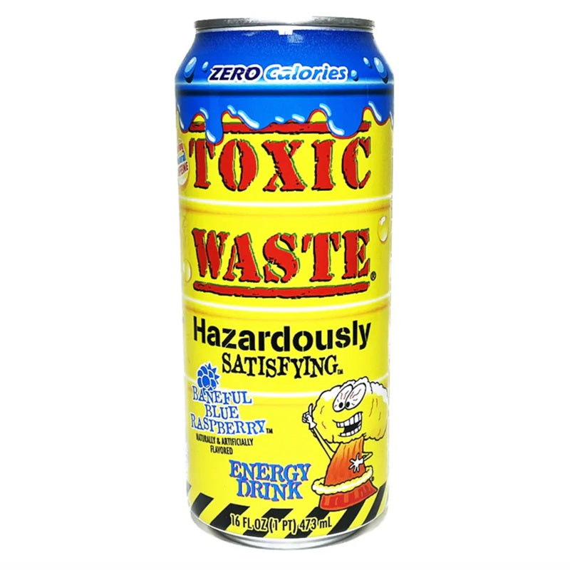 Toxic Waste Energy Drink Blue Raspberry 473mL