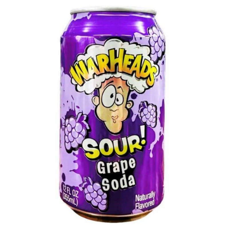 Warheads Sour Grape Soda 355mL