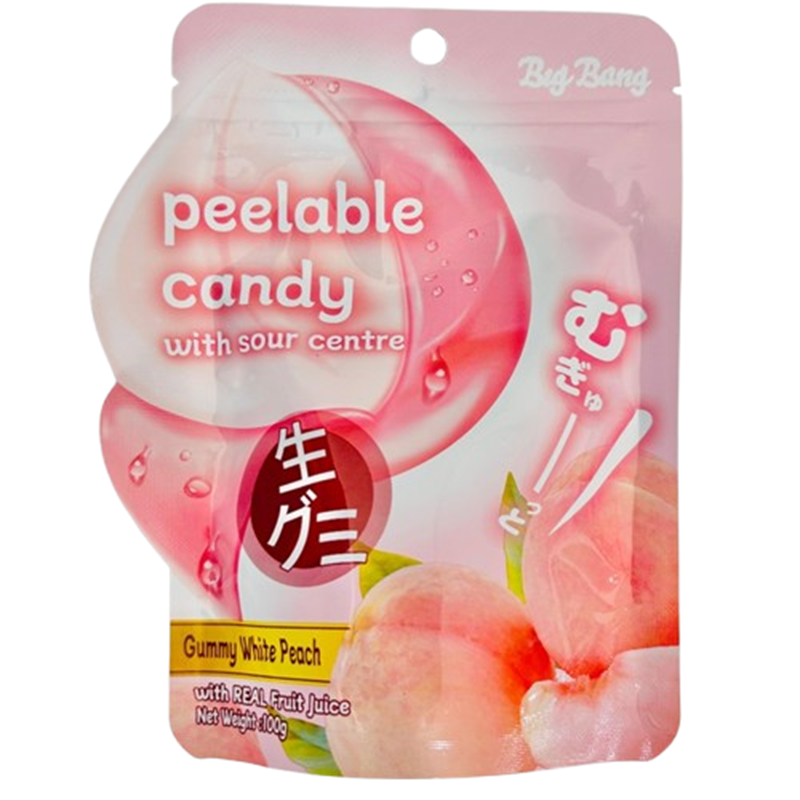 Big Bang Peelable Candy Peach 100g