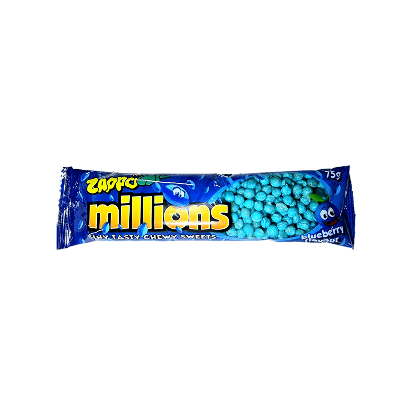 Zappo Blueberry Millions Tiny Chewy Sweets 75g