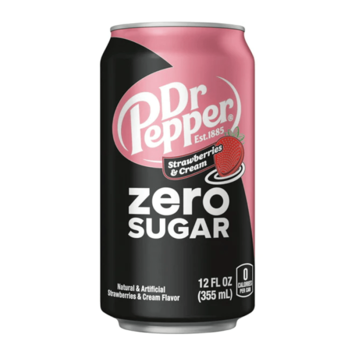 Dr. Pepper Strawberries & Cream No Sugar 355mL