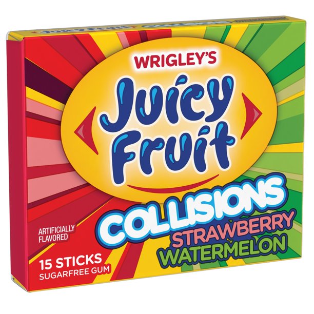 Wrigleys Juicy Fruit Collisions 15 Stick