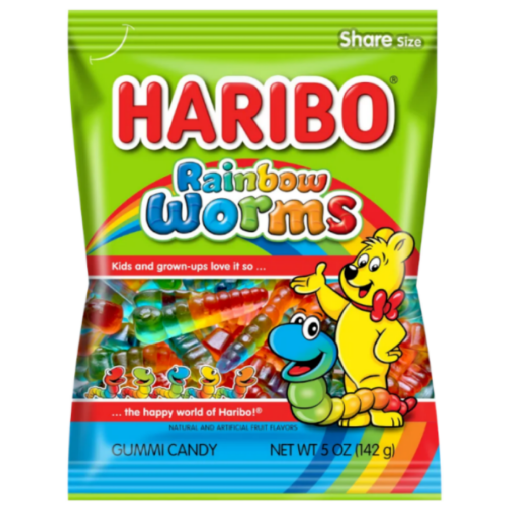 Haribo Rainbow Worms 142g