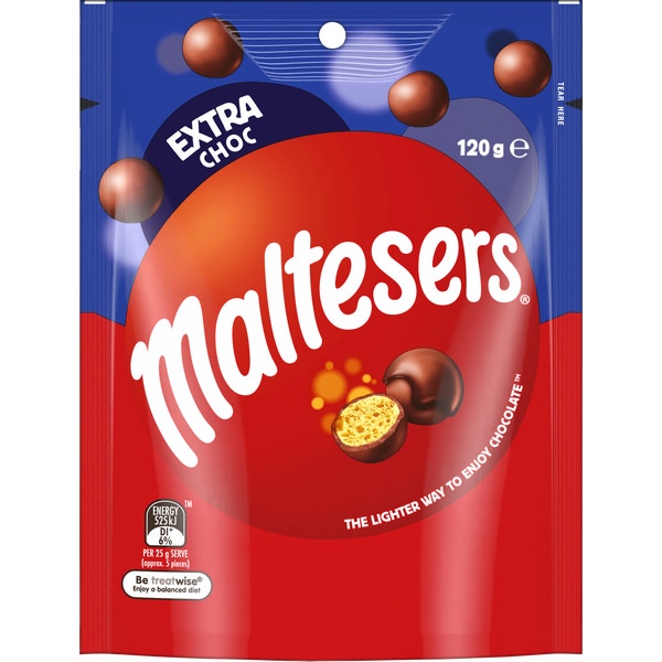 Maltesers Extra Choc Bag 120g