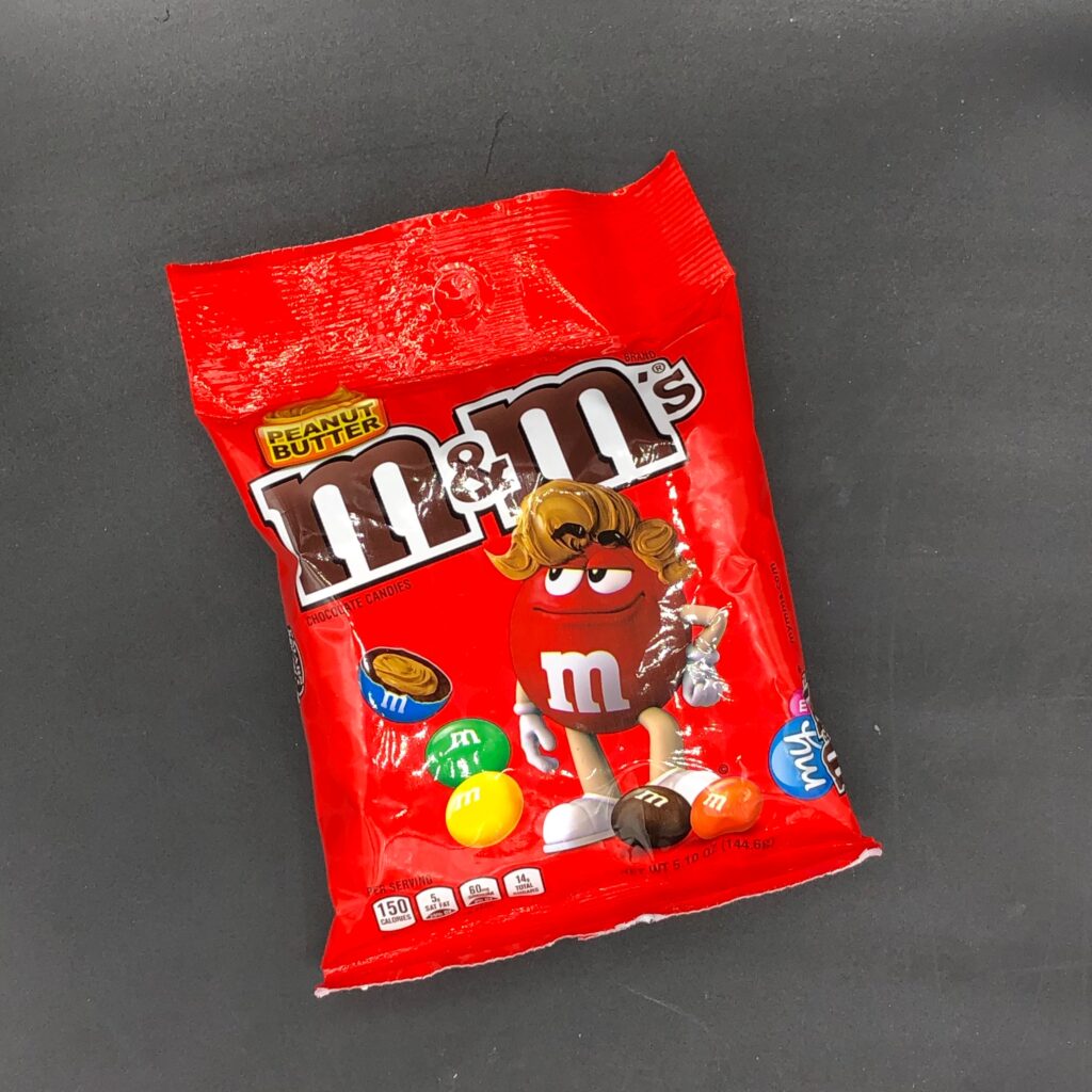 M&M’s – Peanut Butter Flavour, Hang Bag 144g (USA)